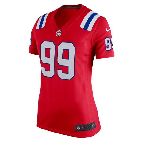 Keion White New England Patriots Nike Women's Alternate Team Game Jersey - Red/Navy/White - Image 6