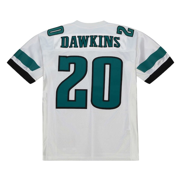 Brian Dawkins Philadelphia Eagles 1996 Authentic Throwback Retired Player Jersey - White/Black - Image 5