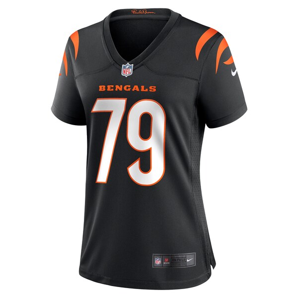 Jackson Carman Cincinnati Bengals Nike Women's Game Jersey - Black - Image 2