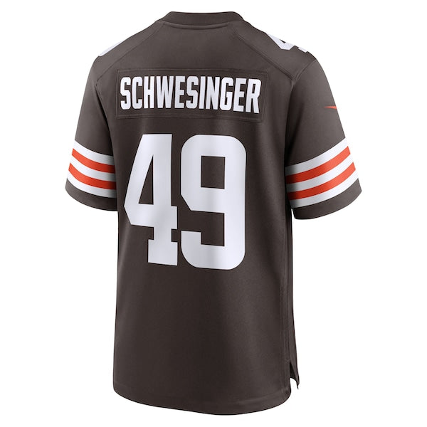 Carson Schwesinger Cleveland Browns Nike 2025 NFL Draft Game Jersey - Brown - Image 3