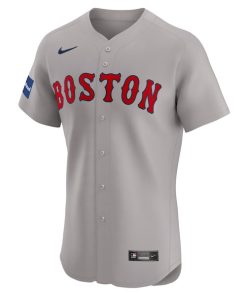 Alternative view of David Ortiz Boston Red Sox Nike Road Elite Player Jersey - Gray