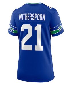 Alternative view of Devon Witherspoon Seattle Seahawks Nike Women's Alternate 2 50th Season Game Jersey - Royal/College Navy