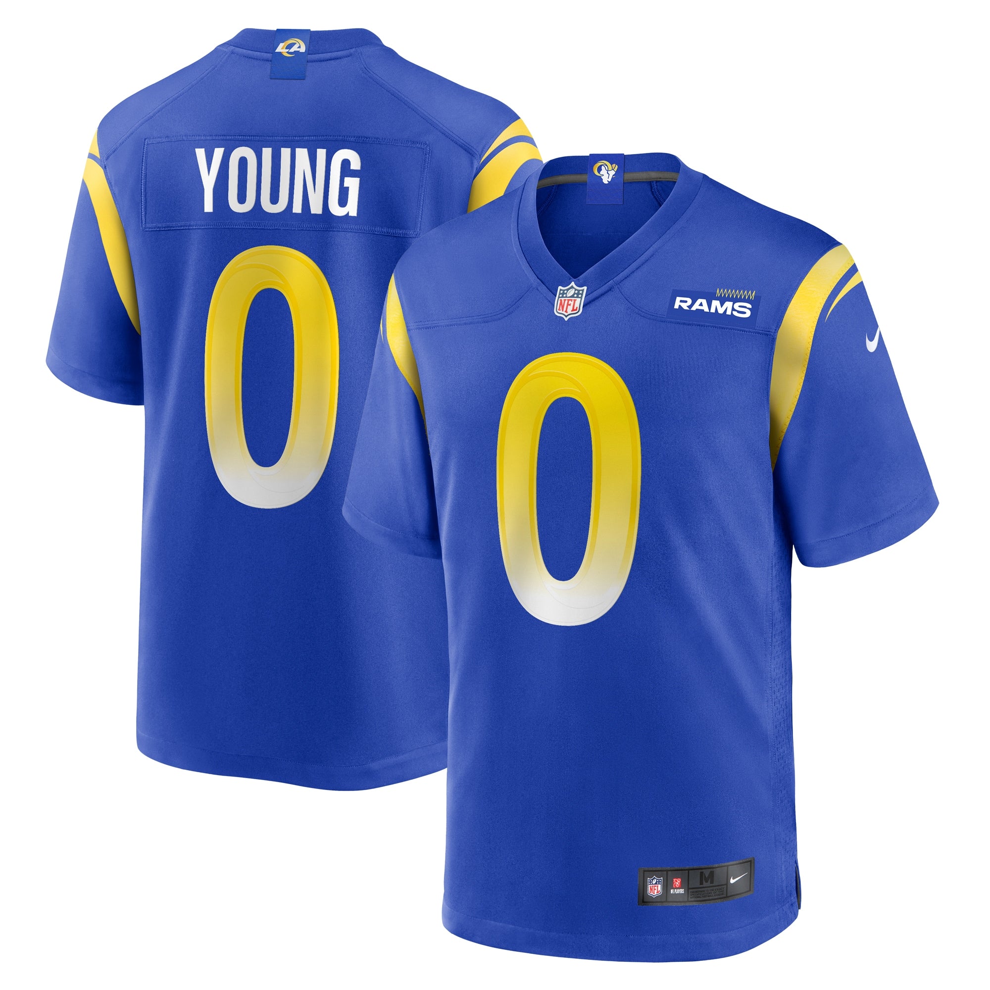 Byron Young Los Angeles Rams Nike Team Game Jersey - White/Royal - Image 5