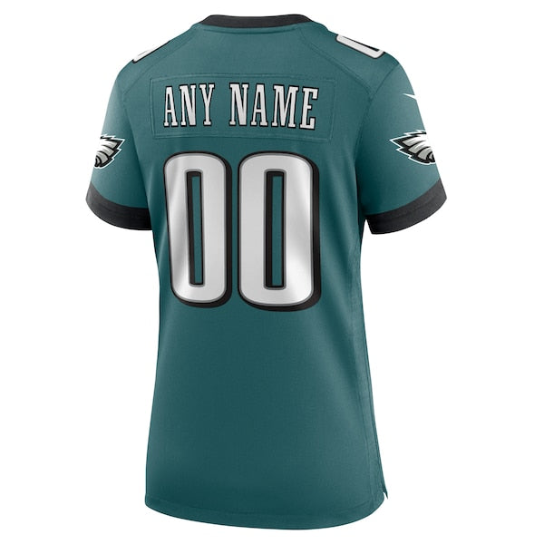 Philadelphia Eagles Nike Women's Super Bowl LIX Custom Game Jersey - Midnight Green - Image 3