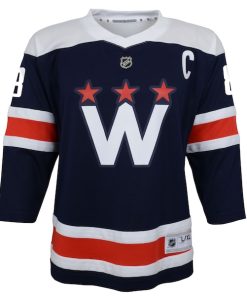 Alternative view of Alexander Ovechkin Washington Capitals Youth 2020/21 Alternate Replica Player Jersey - Navy