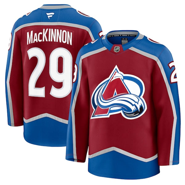 Nathan MacKinnon Colorado Avalanche Home Premium Jersey - Burgundy/White/Navy