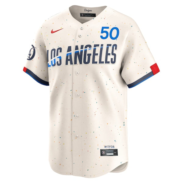 Mookie Betts Los Angeles Dodgers Nike City Connect Limited Player Jersey - Cream - Image 2