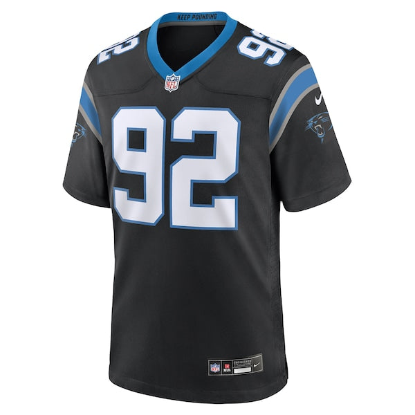 Tershawn Wharton Carolina Panthers Nike Team Game Jersey - Black - Image 2