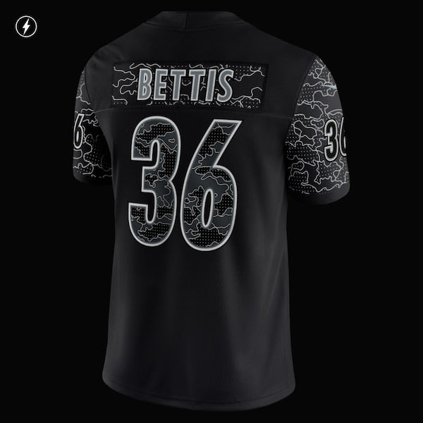 Jerome Bettis Pittsburgh Steelers Nike Retired Player RFLCTV Limited Jersey - Black - Image 6