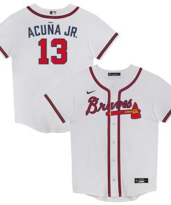 Ronald Acu?a Jr. Atlanta Braves Nike Preschool Home Replica 2.0 Player Jersey - White
