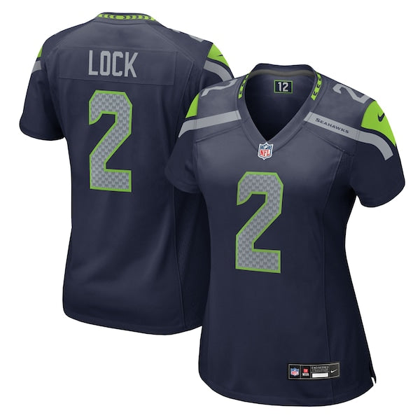 Drew Lock Seattle Seahawks Nike Women's Team Game Jersey - College Navy