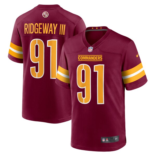 John Ridgeway Washington Commanders Nike Game Jersey - Burgundy