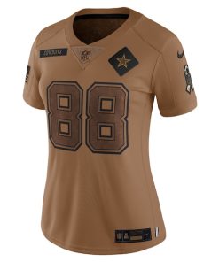 Alternative view of CeeDee Lamb Dallas Cowboys Nike Women's 2023 Salute To Service Limited Jersey - Brown