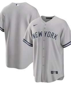 New York Yankees Nike Road Replica Team Jersey - Gray