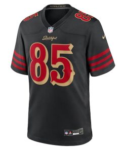 Alternative view of George Kittle San Francisco 49ers Nike 2025 Rivalries Collection Game Jersey - Black