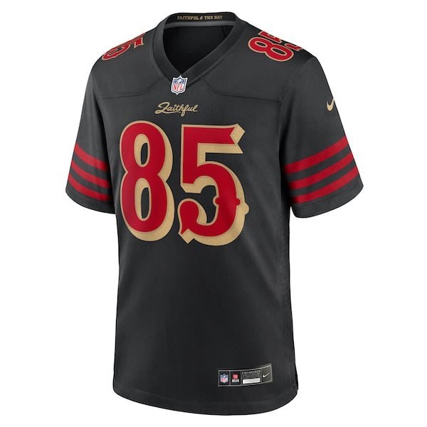 George Kittle San Francisco 49ers Nike 2025 Rivalries Collection Game Jersey - Black - Image 2