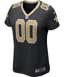 Alternative view of New Orleans Saints Nike Women's Custom Game Jersey - Black