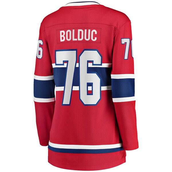 Zack Bolduc Montreal Canadiens Women's Home Breakaway Jersey - Red - Image 3