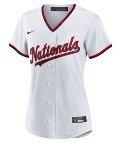 Alternative view of Dylan Crews Washington Nationals Nike Women's Home Replica Jersey - White