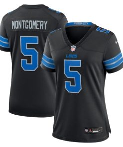 David Montgomery Detroit Lions Nike Women's 2nd Alternate Game Jersey - Black