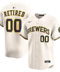 Milwaukee Brewers Nike Home Limited Pick-A-Player Retired Roster Jersey - Cream