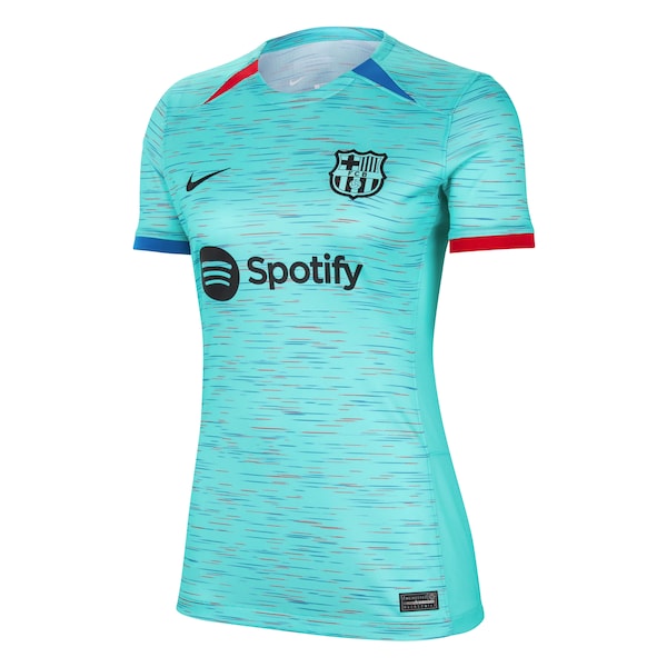 Ronald Araujo Barcelona Nike Women's 2023/24 Third Replica Jersey - Aqua - Image 2