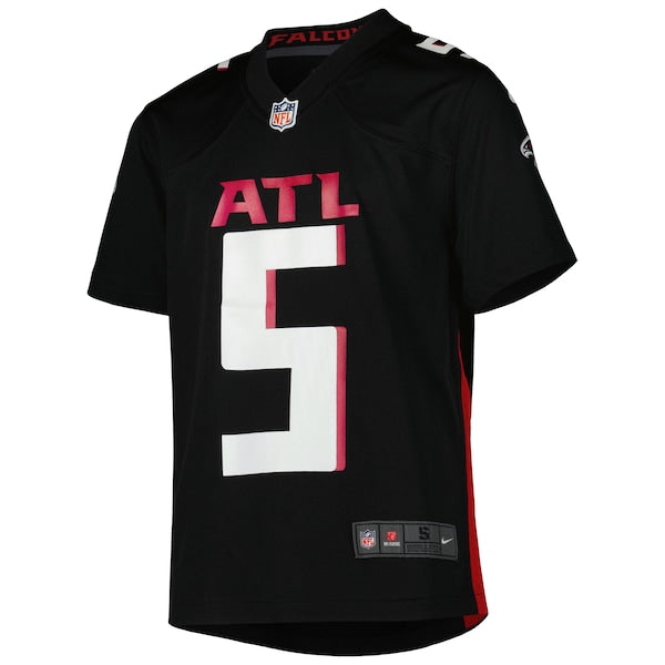 Drake London Atlanta Falcons Nike Youth Game Jersey - Black - Image 2