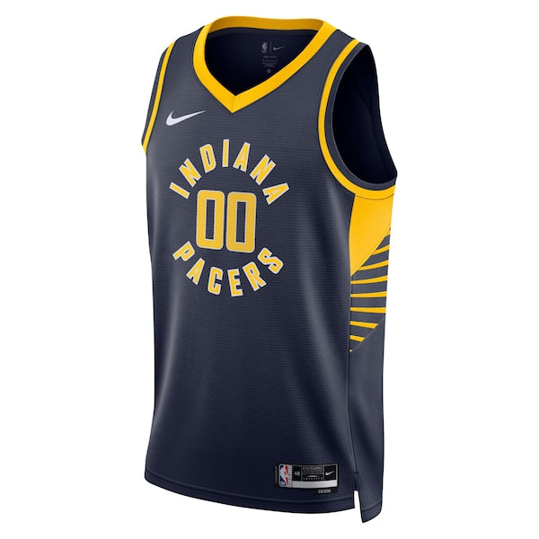 Indiana Pacers Nike Unisex 2022/23 Swingman Custom Jersey Navy - Icon Edition - Image 2