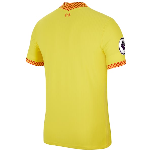 Liverpool Nike 2021/22 Third Vapor Match Jersey - Yellow - Image 3