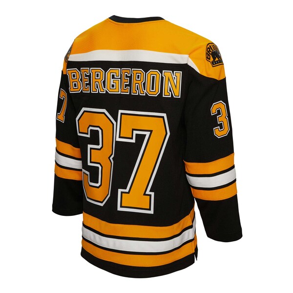 Patrice Bergeron Boston Bruins Alternate Captain Patch 2010/11 Blue Line Player Jersey - Black - Image 3