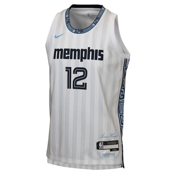 Ja Morant Memphis Grizzlies Nike Youth 2025/26 City Edition Swingman Jersey - White - Image 3