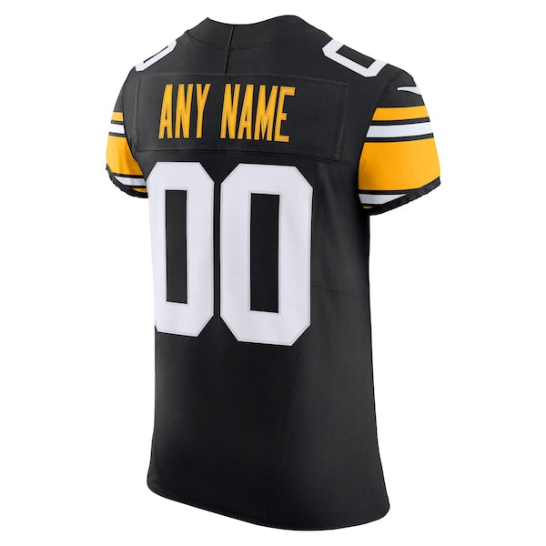 Pittsburgh Steelers Nike Vapor F.U.S.E. Elite Custom Jersey - Black - Image 3