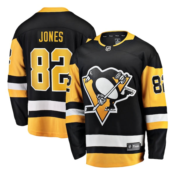 Caleb Jones Pittsburgh Penguins Home Breakaway Jersey - Black