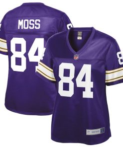 Randy Moss Minnesota Vikings NFL Pro Line Women's Retired Player Replica Jersey - Purple
