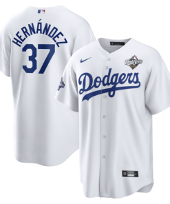 Teoscar Hern¨¢ndez Los Angeles Dodgers Youth Nike Home 2025 World Series Champions Replica Jersey - White