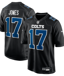 Daniel Jones Indianapolis Colts Nike Fashion Game Jersey - Carbon Black/White
