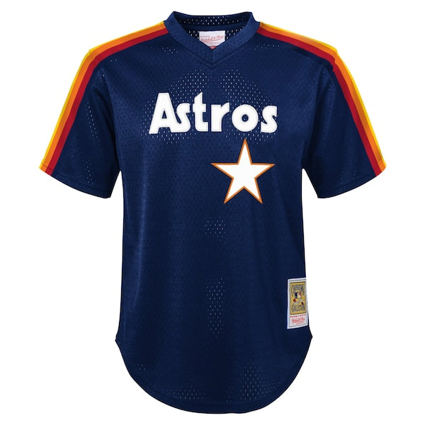Nolan Ryan Houston Astros Youth Cooperstown Collection?Mesh Batting Practice Jersey - Navy - Image 2