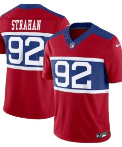 Michael Strahan New York Giants Nike Alternate Vapor F.U.S.E. Retired Player Limited Jersey - Century Red