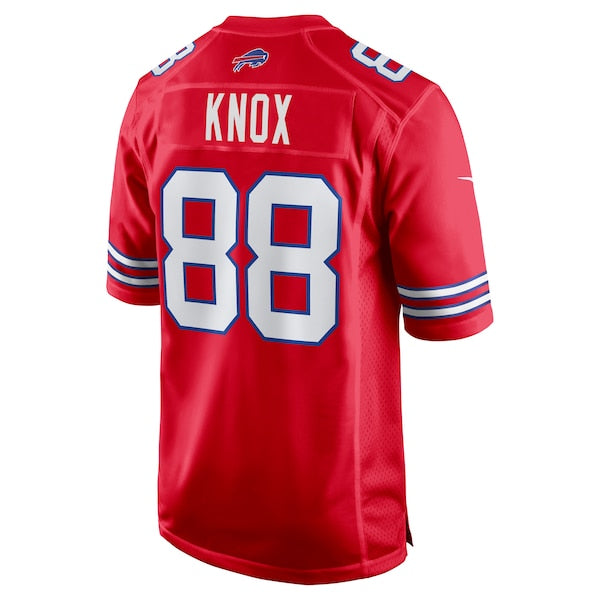 Dawson Knox Buffalo Bills Nike Alternate Game Jersey - Red - Image 3