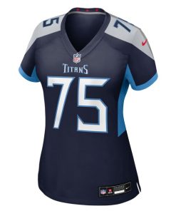 Alternative view of Dan Moore Jr. Tennessee Titans Nike Women's Team Game Jersey -  Navy