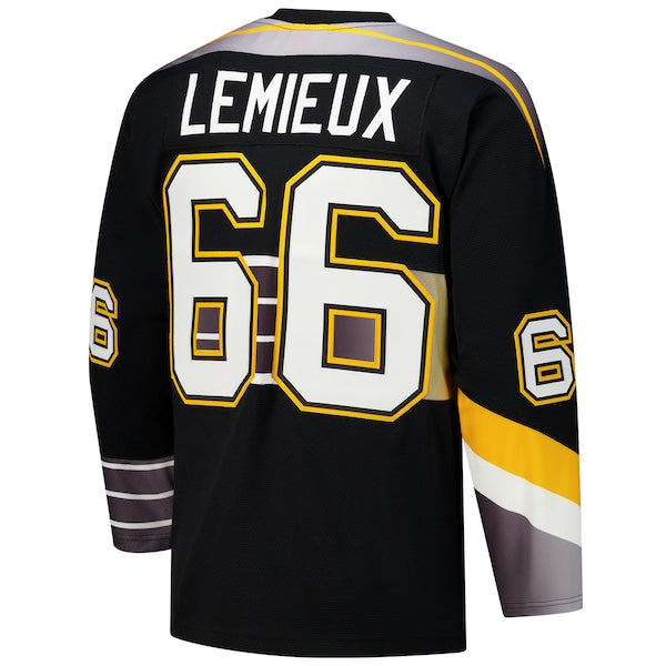 Mario Lemieux Pittsburgh Penguins 1996-97 Power Play Jersey - Black - Image 3