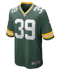 Alternative view of Zayne Anderson Green Bay Packers Nike Team Game Jersey -  Green