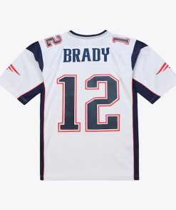 Alternative view of Tom Brady New England Patriots  2000 Legacy Replica Jersey - White
