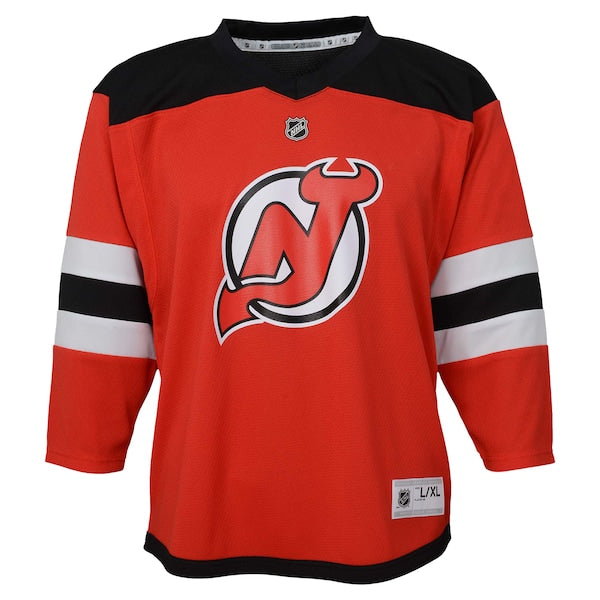 New Jersey Devils Youth Replica Custom Jersey - Red - Image 2