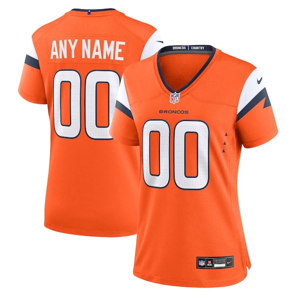 Denver Broncos Nike Women's Custom Game Jersey - Orange