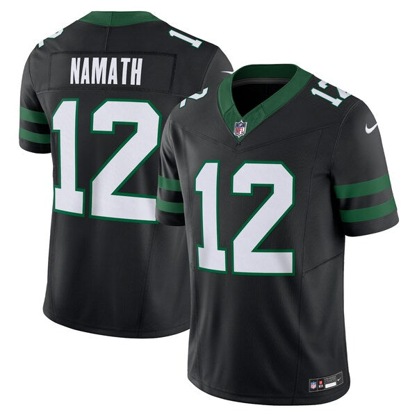 Joe Namath New York Jets Nike Alternate Vapor F.U.S.E. Limited Jersey - Legacy Black/White