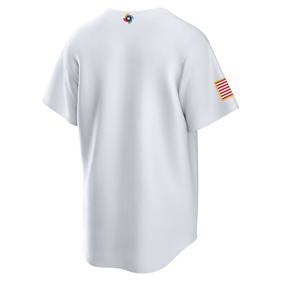 USA Baseball Nike 2023 World Baseball Classic Replica Jersey - White - Image 3
