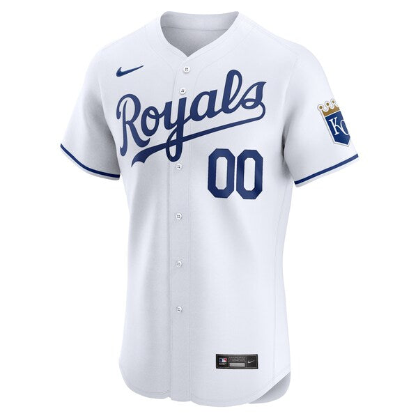Kansas City Royals Nike Home Elite Custom Jersey - White - Image 2
