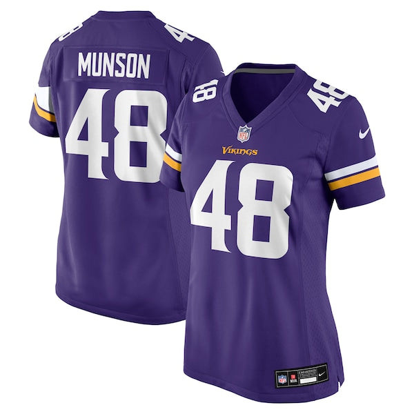 Calvin Munson Minnesota Vikings Nike Women's Game Jersey - Purple