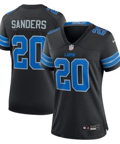 Alternative view of Barry Sanders Detroit Lions Nike Women's 2nd Alternate Retired Player Game Jersey - Black/Blue